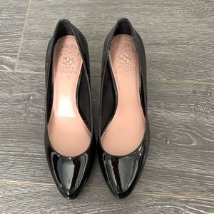 Vince Camuto Black Patent Leather Heel
